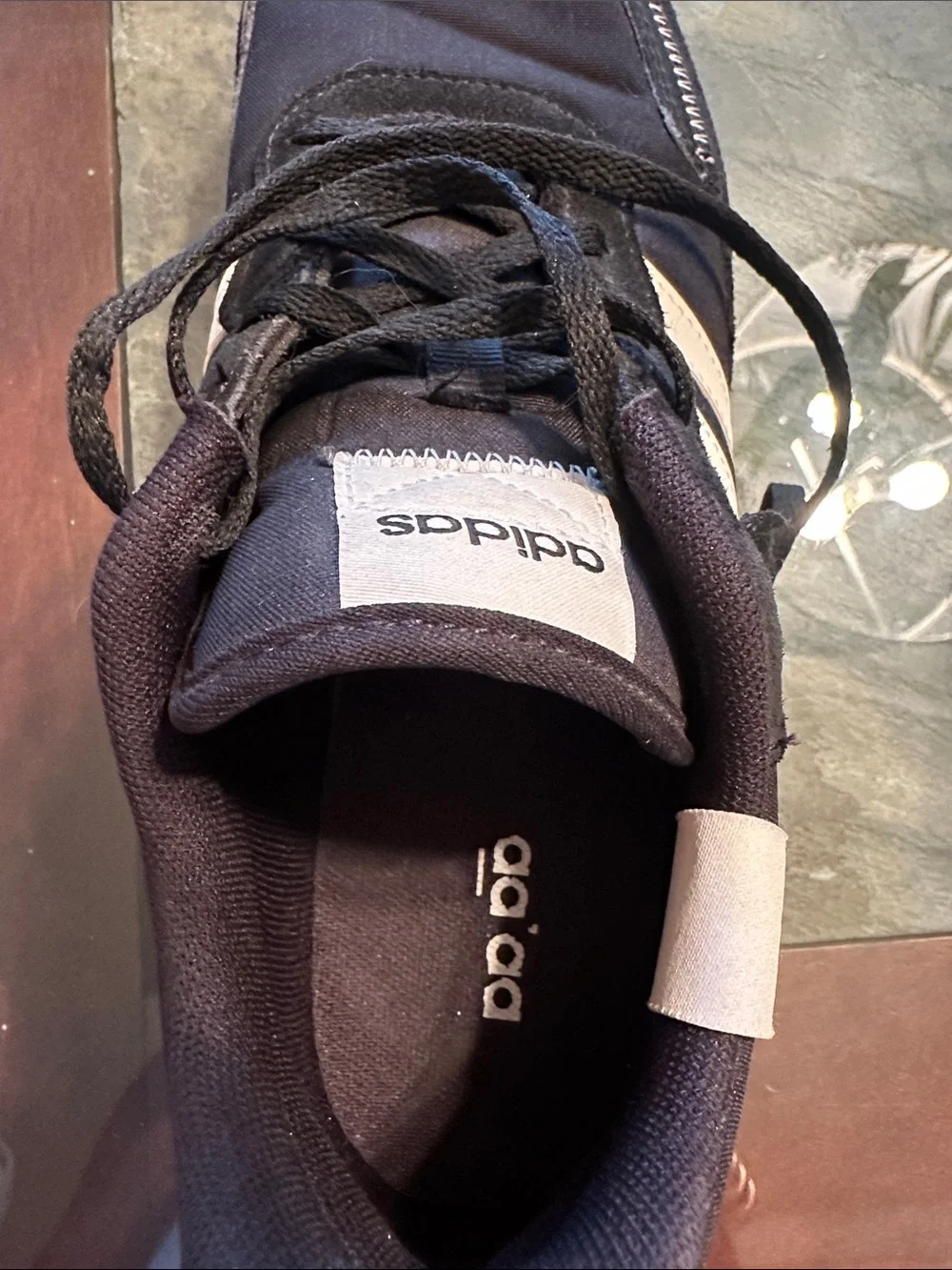 adidas Black and White Low-Top Sneakers